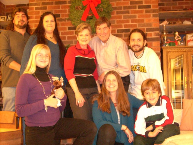 family at christmas